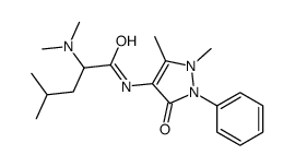 2-(dimethylamino)-N-(1,5-dimethyl-3-oxo-2-phenylpyrazol-4-yl)-4-methylpentanamide Structure