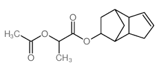 Propanoic acid, 2-(acetyloxy)-, 3a,4,5,6,7,7a-hexahydro-4,7-methano-1H-inden-6-yl ester structure