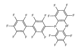 (perfluoro-[1,1'-biphenyl]-4-yl)bis(perfluorophenyl)phosphane结构式