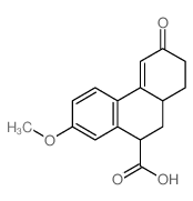 7-methoxy-3-oxo-2,9,10,10a-tetrahydro-1H-phenanthrene-9-carboxylic acid结构式