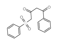 4-(benzenesulfonyl)-1-phenyl-butane-1,3-dione Structure