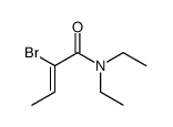 N,N-Diethyl-2-bromo-2-butenamide Structure