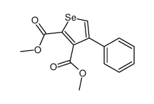 dimethyl 4-phenylselenophene-2,3-dicarboxylate结构式