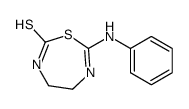 7-anilino-4,5-dihydro-3H-1,3,6-thiadiazepine-2-thione Structure