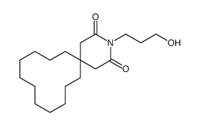 3-(3-hydroxypropyl)-3-azaspiro[5.11]heptadecane-2,4-dione Structure