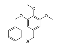 5-(bromomethyl)-1,2-dimethoxy-3-phenylmethoxybenzene Structure
