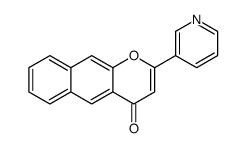 2-pyridin-3-ylbenzo[g]chromen-4-one结构式