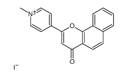 2-(1-methylpyridin-1-ium-4-yl)benzo[h]chromen-4-one,iodide Structure