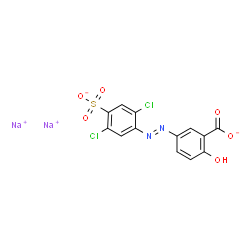 disodium 5-[(2,5-dichloro-4-sulphonatophenyl)azo]salicylate结构式