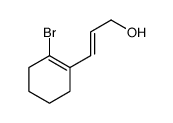 3-(2-bromocyclohexen-1-yl)prop-2-en-1-ol结构式