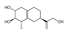 (1S)-1,2,3,4,5,6,7,8-Octahydro-1-methyl-7β-(1-methylene-2-hydroxyethyl)-2β,3α-naphthalenediol structure
