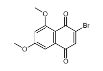 2-bromo-6,8-dimethoxy-1,4-naphthoquinone结构式