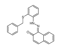 1-[(2-benzylsulfanylphenyl)hydrazinylidene]naphthalen-2-one Structure