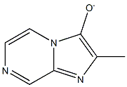 Imidazo[1,2-a]pyrazin-3-ol, 2-methyl-, ion(1-) (9CI) structure