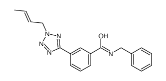 N-benzyl-3-(2-but-2-enyltetrazol-5-yl)benzamide Structure