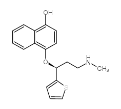 4-[(1S)-3-(methylamino)-1-thiophen-2-ylpropoxy]naphthalen-1-ol Structure