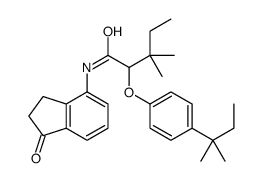 4-[2,4-Di(tert-pentyl)phenoxyacetylamino]-1-indanone Structure