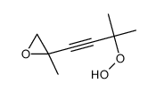 2-(3-hydroperoxy-3-methylbut-1-ynyl)-2-methyloxirane结构式