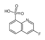 8-Quinolinesulfonic acid,3-fluoro- structure