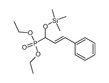 diethyl 1-trimethylsilyloxy 3-phenyl 2-propenyl phosphonate结构式