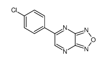 5-(4-chlorophenyl)-[1,2,5]oxadiazolo[3,4-b]pyrazine Structure