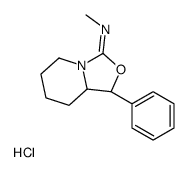 (1S,8aR)-N-methyl-1-phenyl-1,5,6,7,8,8a-hexahydro-[1,3]oxazolo[3,4-a]pyridin-3-imine,hydrochloride结构式