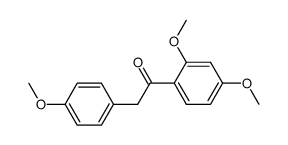 1-(2,4-dimethoxyphenyl)-2-(4-methoxyphenyl)ethanone Structure