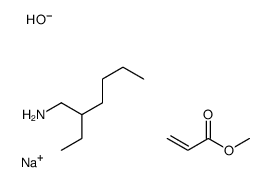 sodium,2-ethylhexan-1-amine,methyl prop-2-enoate,hydroxide Structure