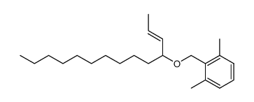 (E)-1,3-dimethyl-2-((tetradec-2-en-4-yloxy)methyl)benzene结构式