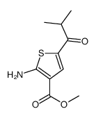 2-Amino-5-(2-methyl-1-oxopropyl)-3-thiophenecarboxylic acid methyl ester结构式