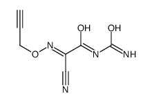 2-(carbamoylamino)-2-oxo-N-prop-2-ynoxyethanimidoyl cyanide结构式