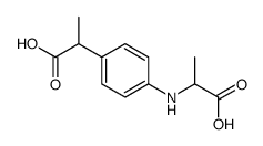 2-[4-(1-carboxyethylamino)phenyl]propanoic acid Structure