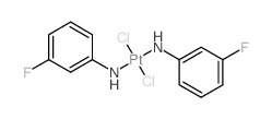Platinum,dichlorobis(3-fluorobenzenamine)-, (SP-4-2)- (9CI) structure