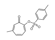 6-methyl-2-(toluene-4-sulfonyloxy)-cycloheptatrienone结构式