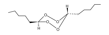 trans-3,6-dipentyl-1,2,4,5-tetroxane结构式