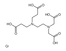 3-[2-[bis(carboxymethyl)amino]ethyl-(2-carboxyethyl)amino]propanoic acid,chromium Structure