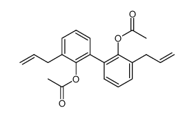 3,3'-bis(2-propen-1-yl)-2,2'-diacetoxybiphenyl结构式