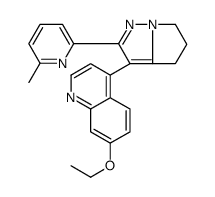 7-Ethoxy-4-[2-(6-methyl-2-pyridinyl)-5,6-dihydro-4H-pyrrolo[1,2-b ]pyrazol-3-yl]quinoline结构式