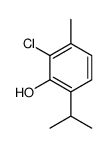 2-chloro-3-methyl-6-propan-2-ylphenol Structure