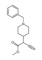 methyl N-benzyl-piperidin-4-yl-cyanoacetate Structure