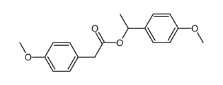 1-(p-methoxyphenyl)ethyl p-methoxyphenylacetate结构式