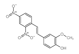 4-[2-(2,4-dinitrophenyl)ethenyl]-2-methoxy-phenol结构式