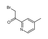 Ethanone, 2-bromo-1-(4-methyl-2-pyridinyl)- (9CI) structure