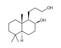 14,15,16,20-tetranorlabdane-8β,13-diol Structure