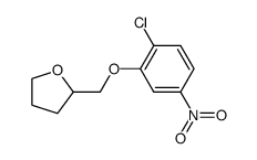 2-(2-chloro-5-nitro-phenoxymethyl)-tetrahydrofuran Structure