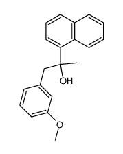 1-(3-methoxyphenyl)-2-(naphthalen-1-yl)propan-2-ol结构式