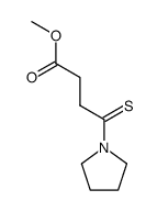 1-Pyrrolidinebutanoic acid,-gamma--thioxo-,methyl ester Structure