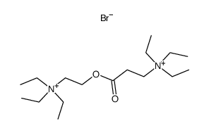 3-triethylammonio-propionic acid-(2-triethylammonio-ethyl ester), dibromide Structure