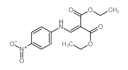 diethyl 2-[[(4-nitrophenyl)amino]methylidene]propanedioate Structure