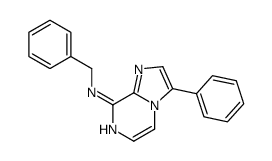 N-benzyl-3-phenylimidazo[1,2-a]pyrazin-8-amine结构式